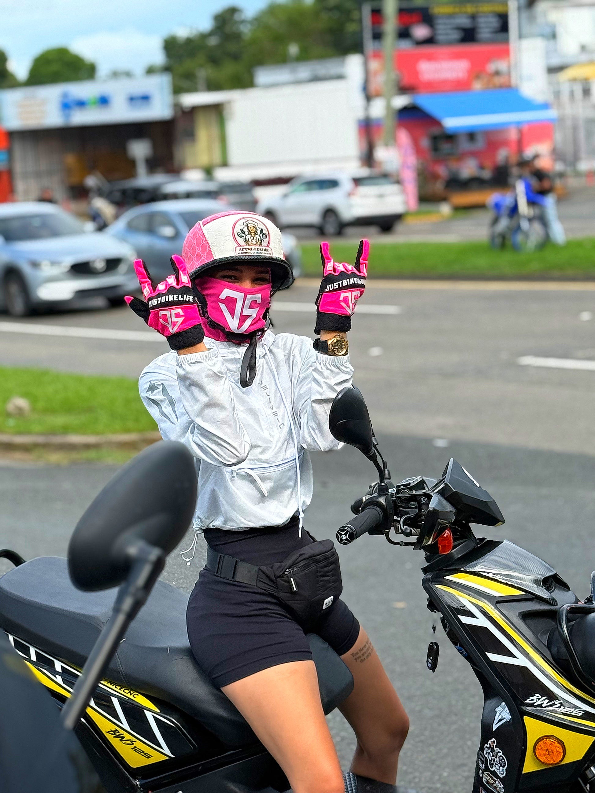 (PINK) JustBikeLife Gloves