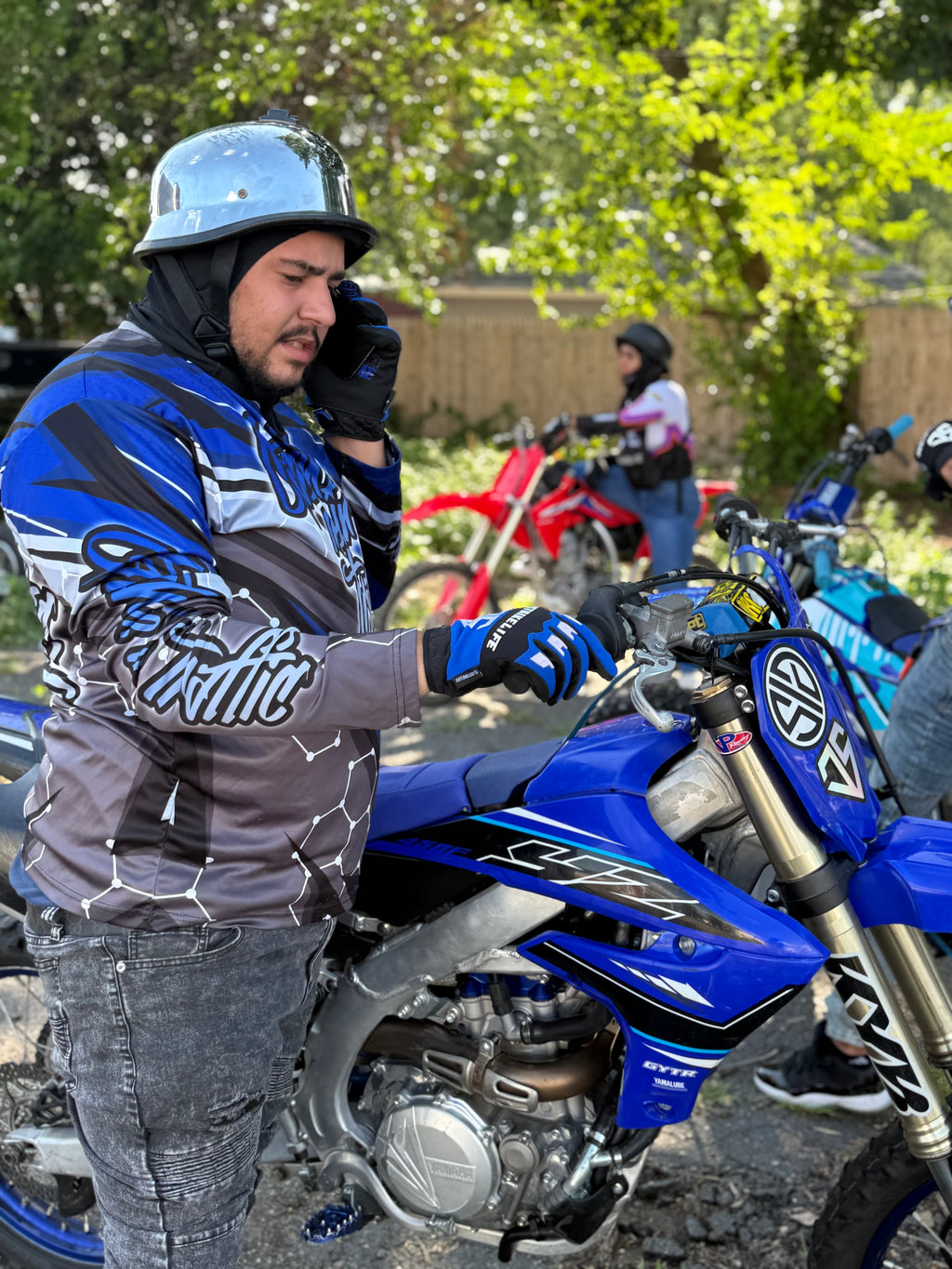 (BLUE) JustBikeLife Gloves