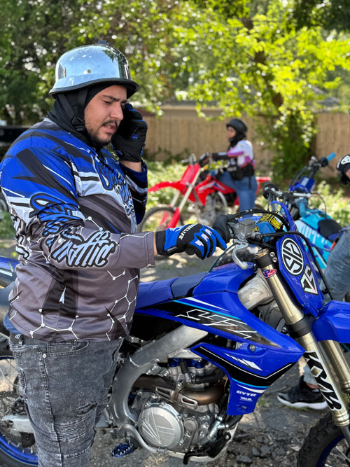 (BLUE) JustBikeLife Gloves